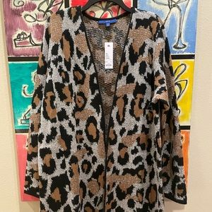 Apt 9 Women’s Long Cheetah Cardigan (Size: XXL)